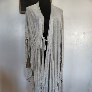 NWOT Free People Gray Jacket style Sweater Size Medium